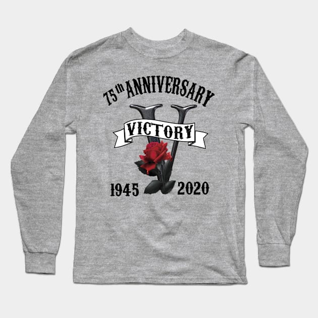 Ve Day 75 th Anniversary Victory Long Sleeve T-Shirt by care store